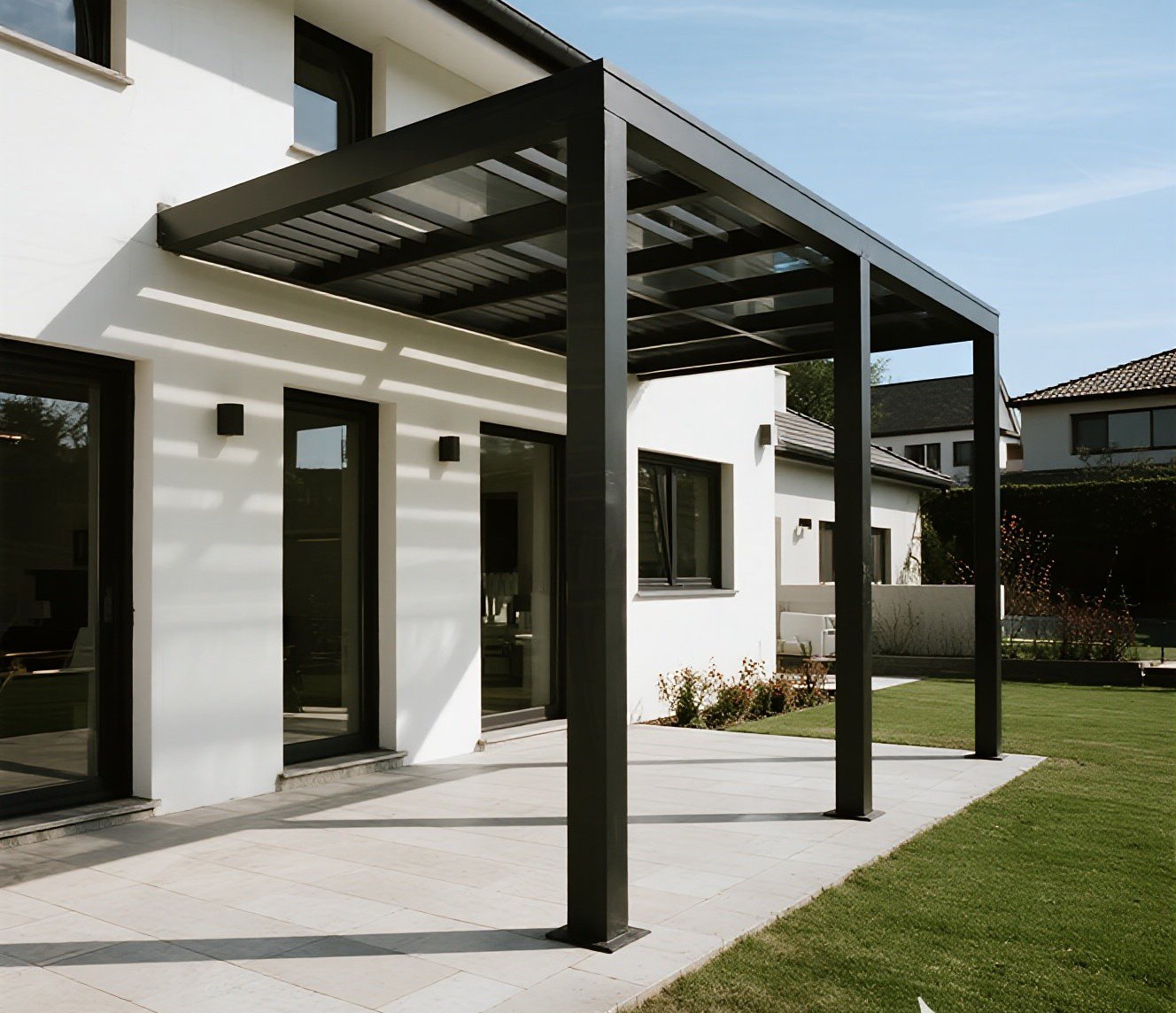 Louvered Meatl Pergola Louvered Meatl Pergola