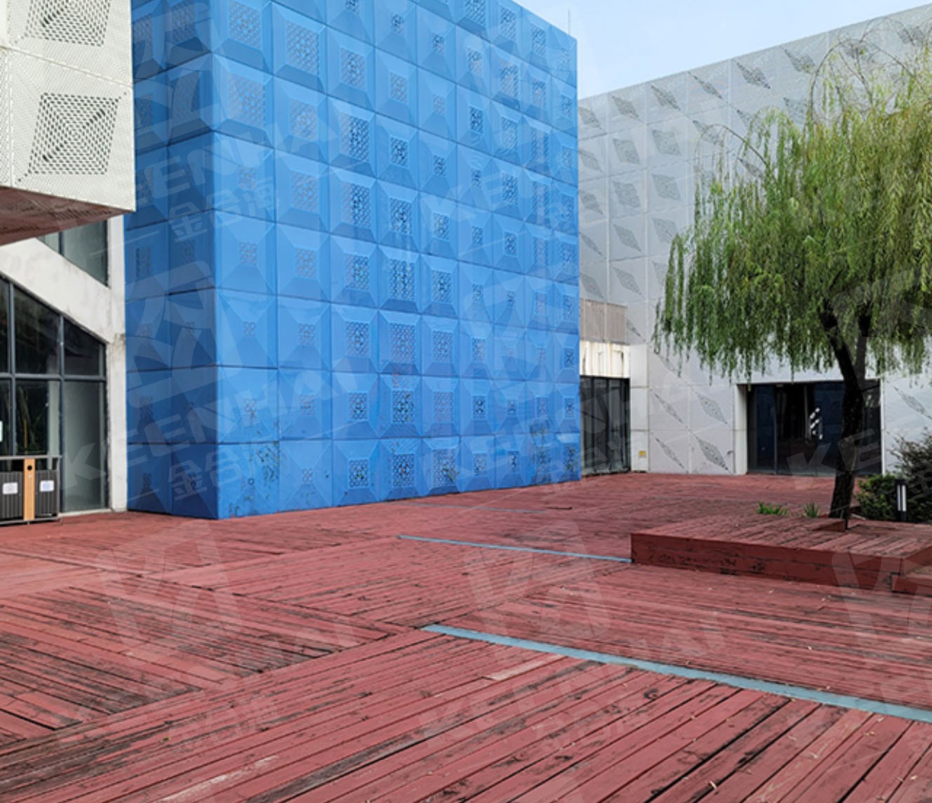 Commercial Building Aluminum Perforated Facade Commercial Building Aluminum Perforated Facade
